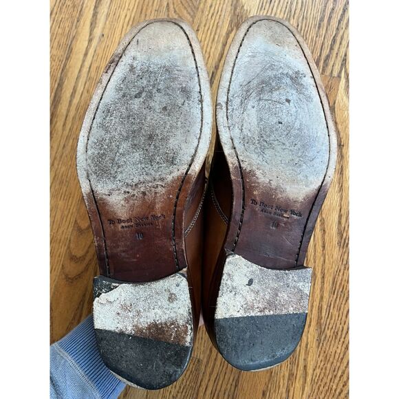 To Boot New York Brown Adam Derrick Oxford Leather Dress Shoes Mens Size 10 - Picture 9 of 9